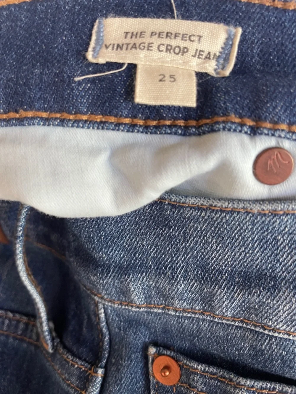 Madewell Petite Perfect Vintage Jean in Bellbrook Wash Size 25P
